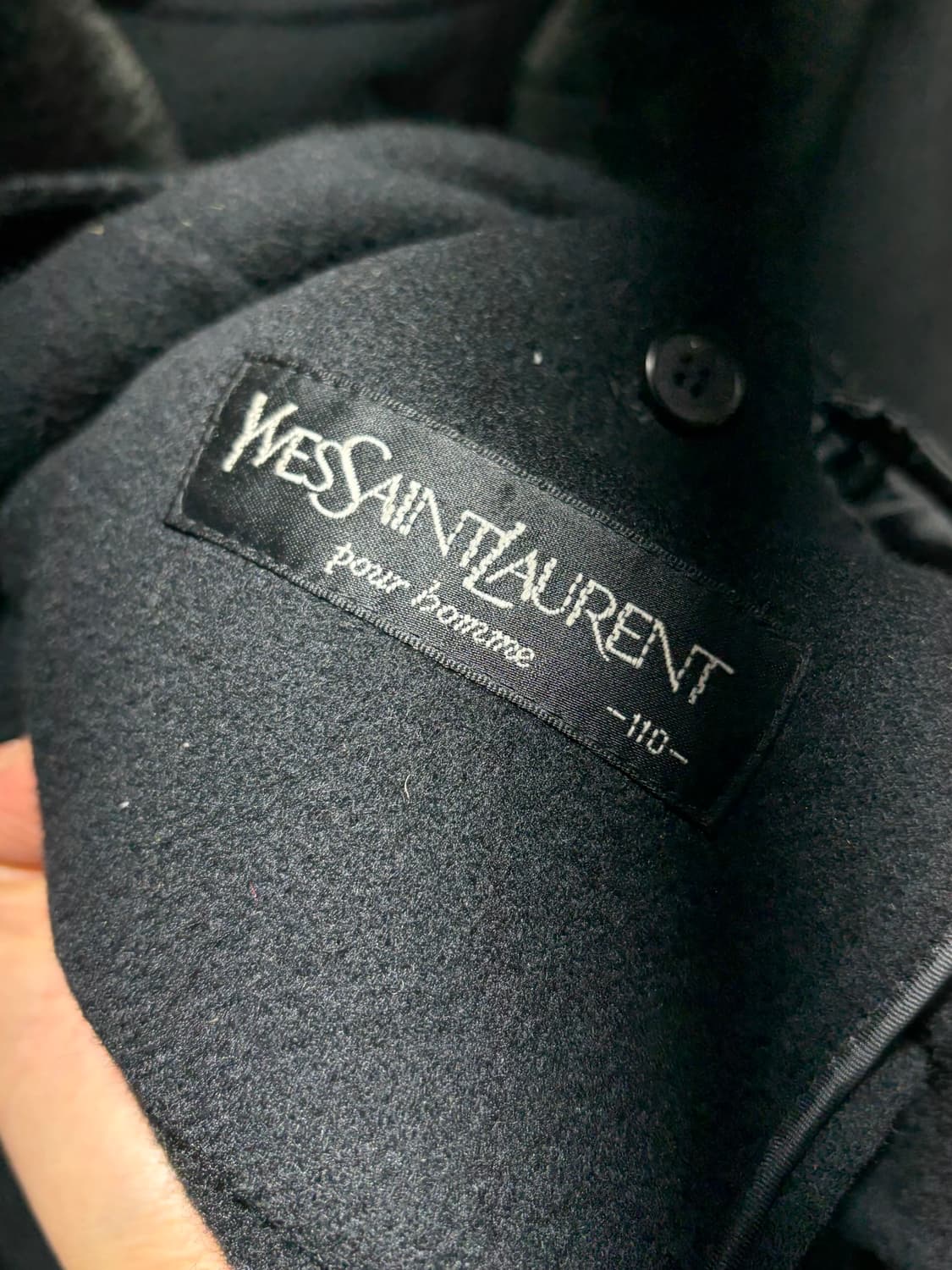 XXL YSL 입생로랑 스트라이프 심볼로고 울 싱글코트 상품이미지7