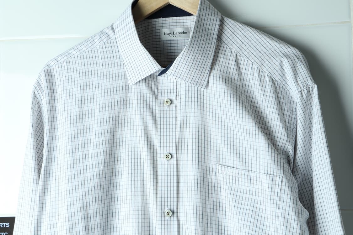 (2XL) 기라로쉬 셔츠 남방 빅사이즈 무지 살짝체크-H32709 상품이미지3