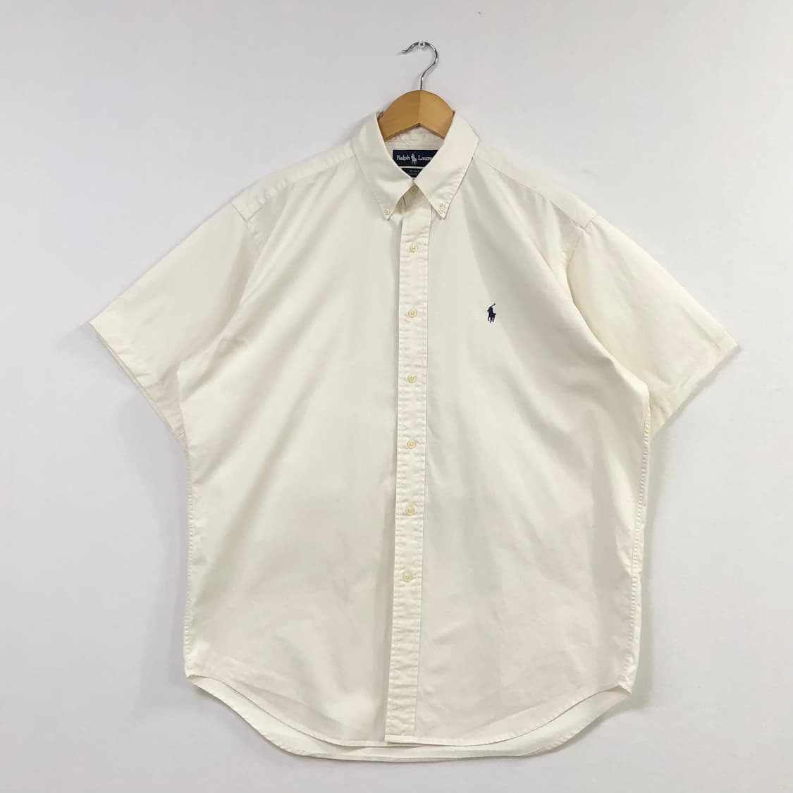 XL 폴로 아이보리 코튼 셔츠 상품이미지2