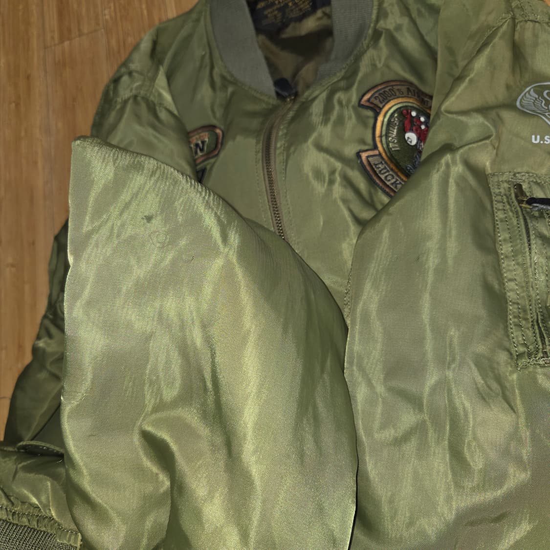 에어 맨 리틀 데빌 L2B 플라잉 자켓 (XL) 상품이미지7