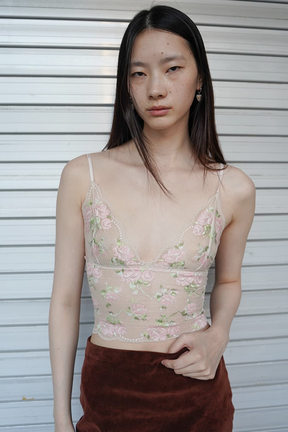 Nuuanu Rose Camisole_Apricot 새제품 상품이미지1