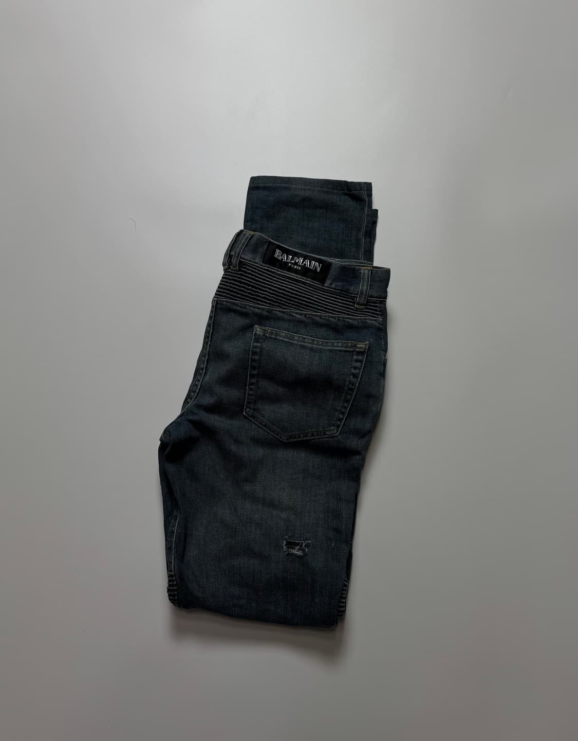 Balmain Biker Denim Distressed Jeans 상품이미지8