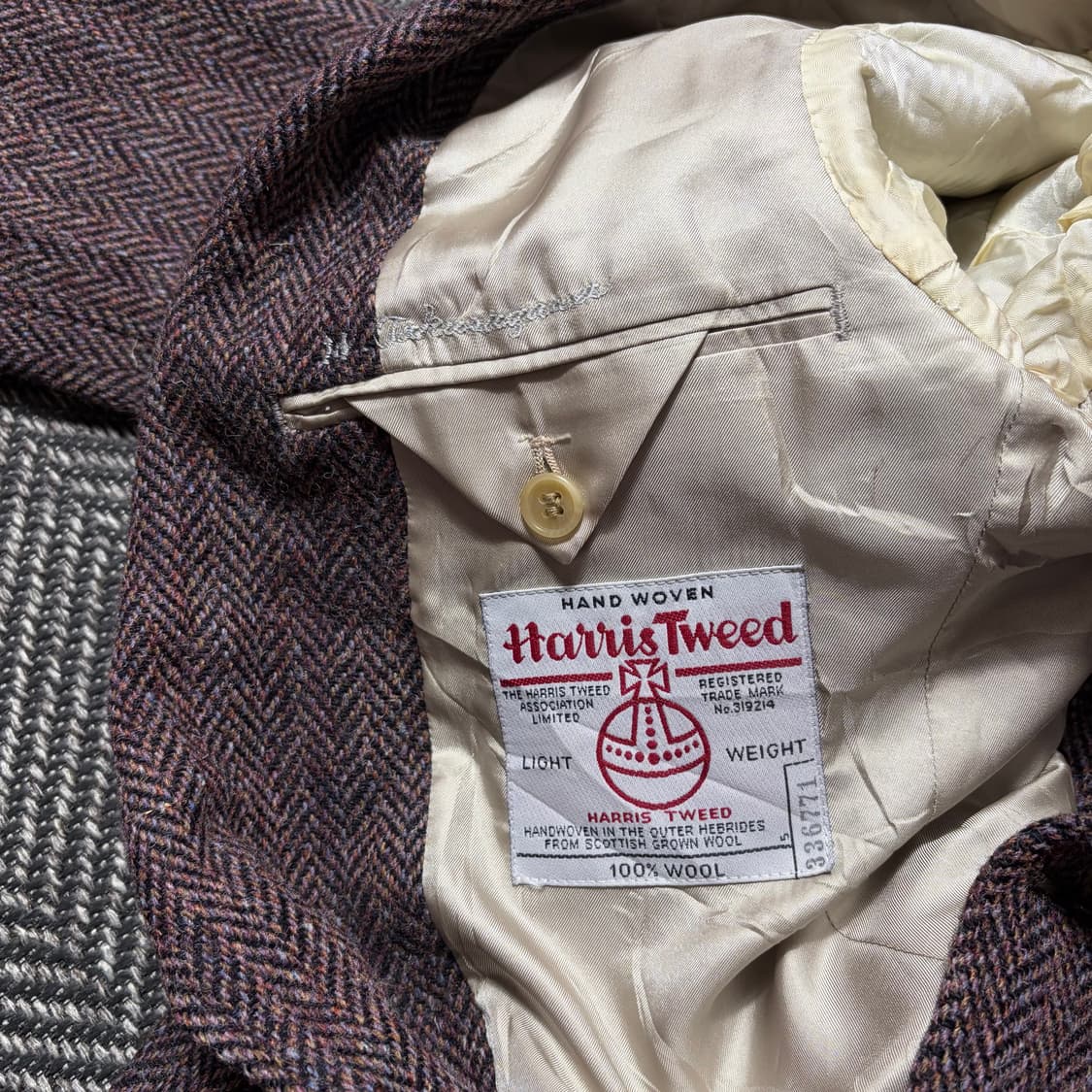 해리스트위드 헤링본 울자켓(Free) 상품이미지7