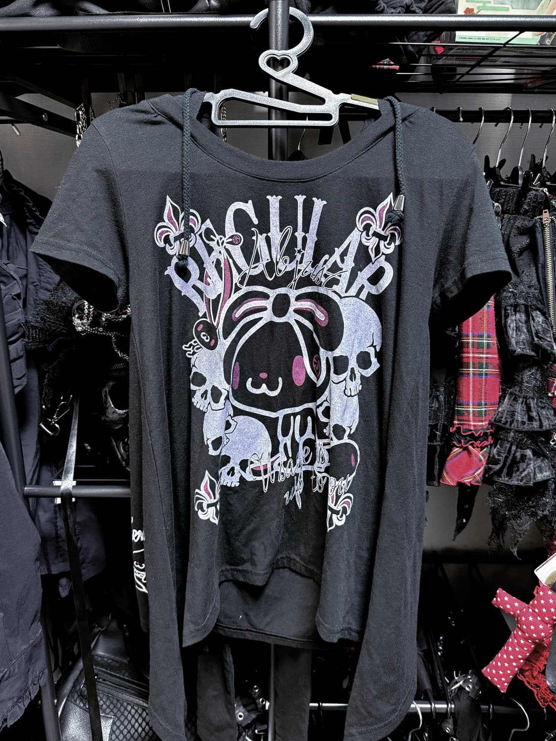 고스트오브할렘X범용토끼 반팔 후드티  상품이미지1