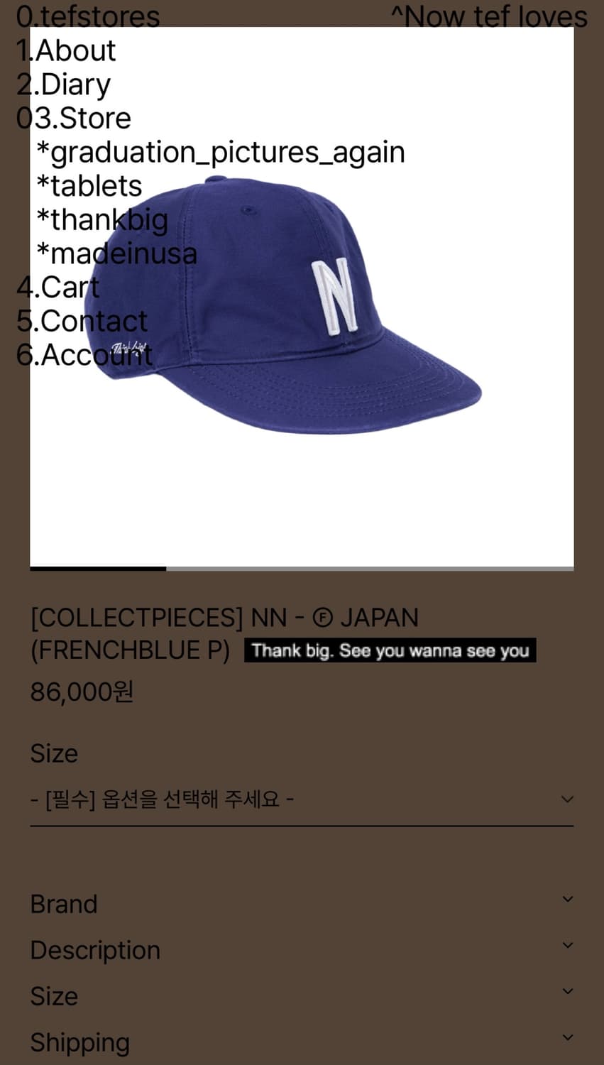 테프스토어x컬렉트피시스 NN m사이즈 상품이미지1