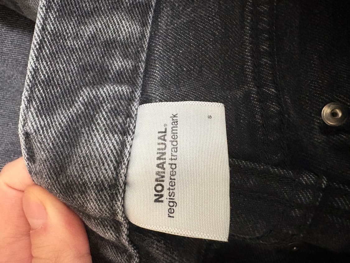 노메뉴얼 체커보드 데님 상품이미지3