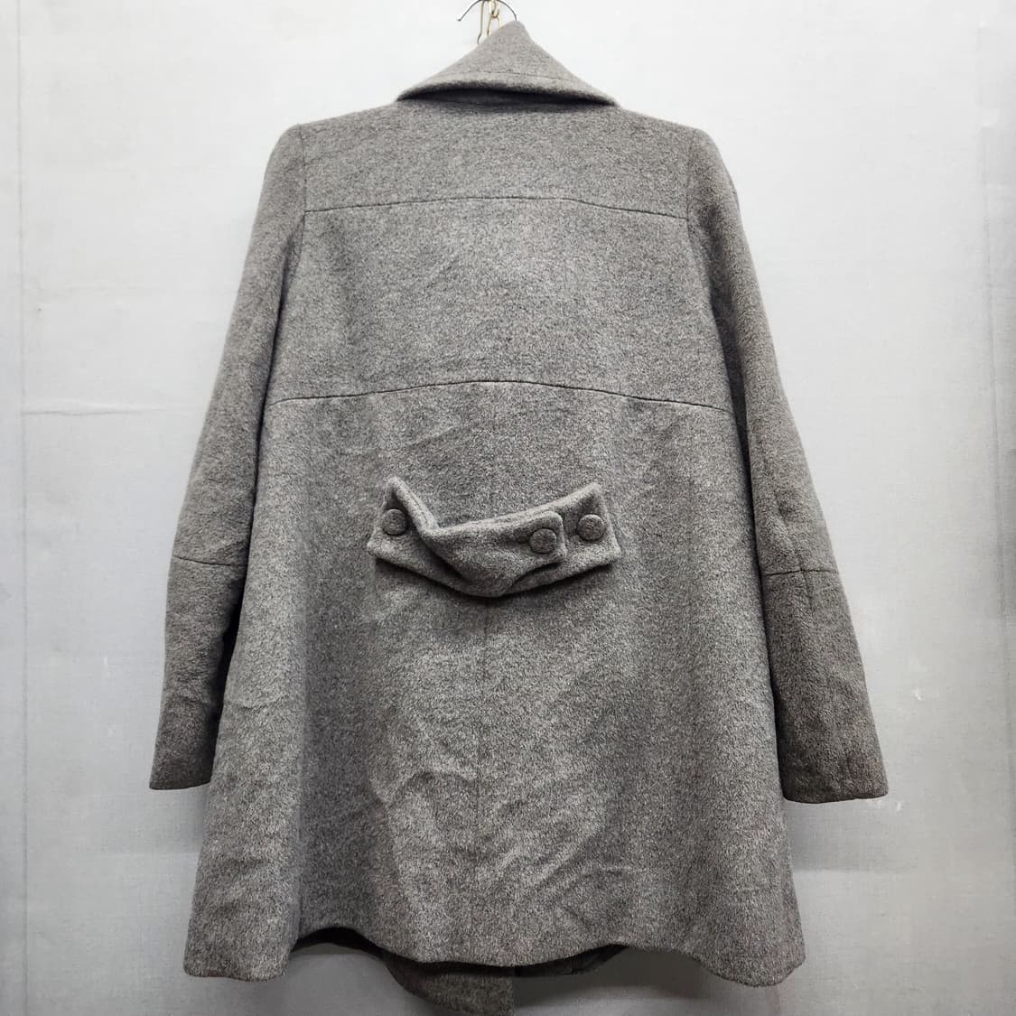 시스템 그레이 반 코트(모/앙고라/캐시미어) S 상품이미지2