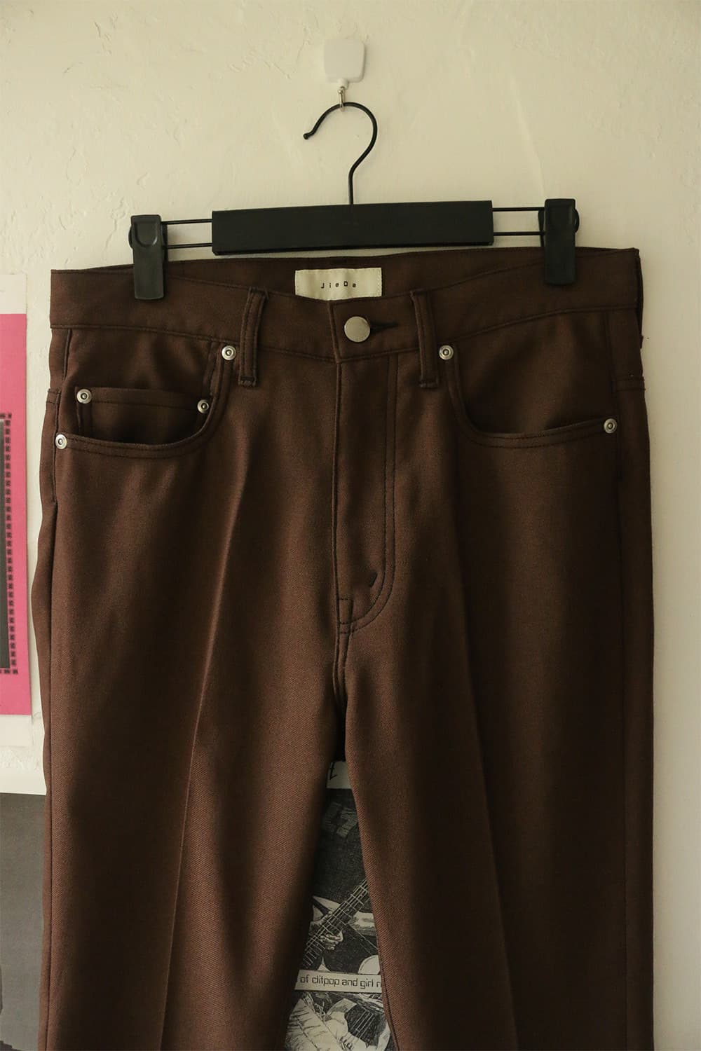 지에다 브라운 플레어 트라우저  상품이미지4