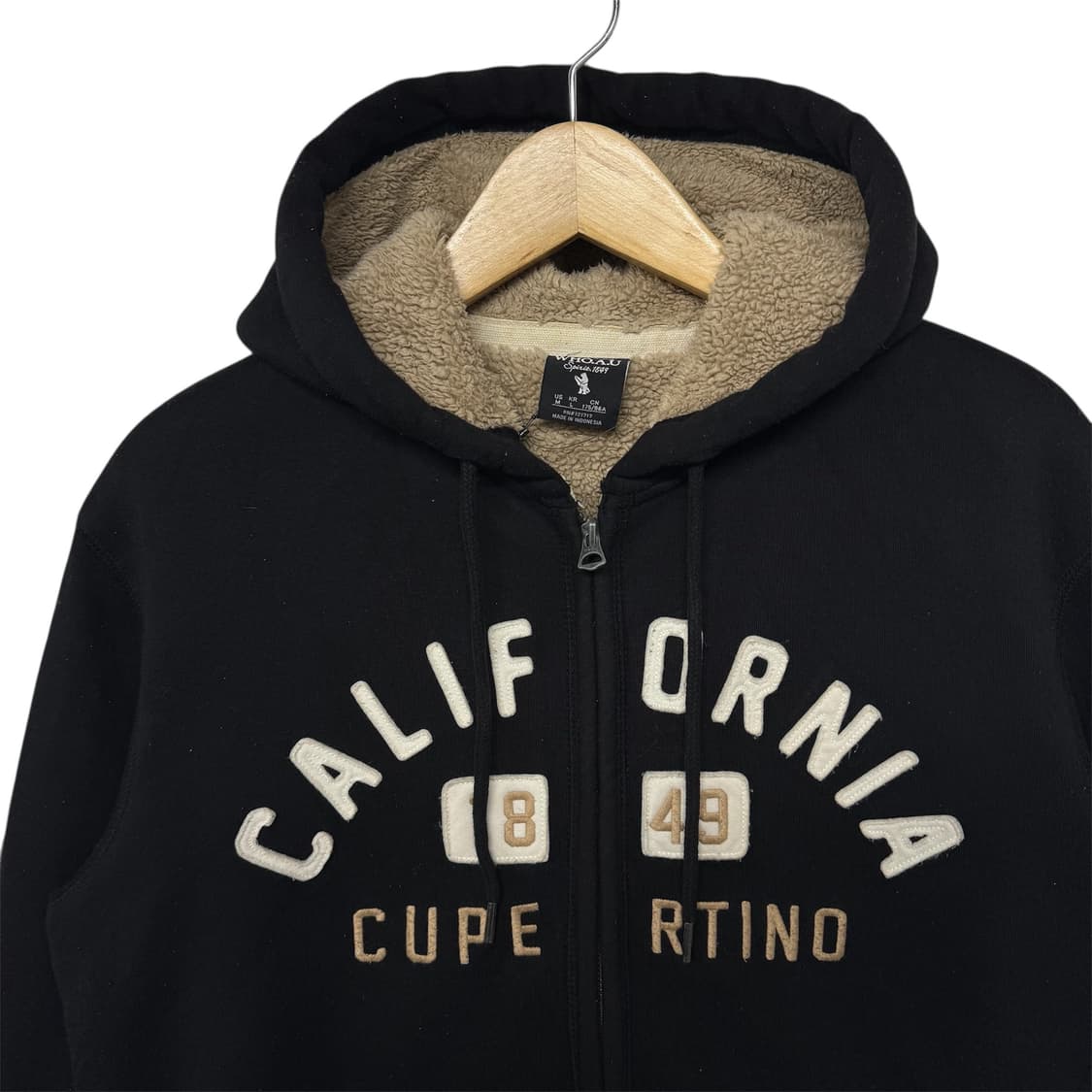 후아유 캘리포니아 양털 후드집업 상품이미지2