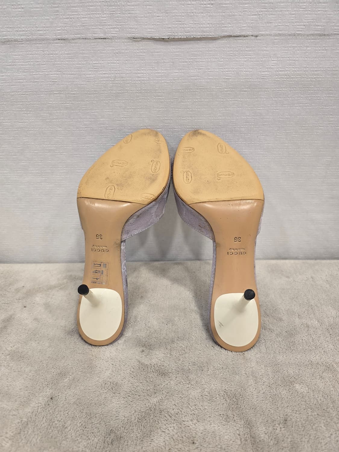 구찌 파르마 GG 캔버스 슬라이드 뮬 36(230) 상품이미지6