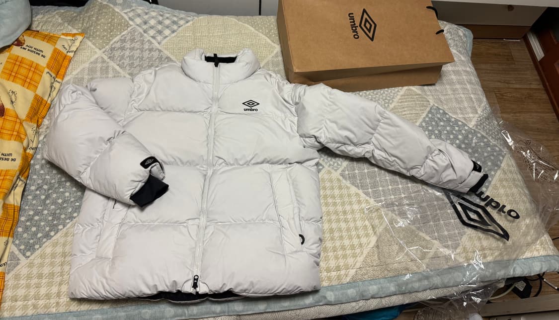 <새것> [105, XL] 엄브로 플라이트 숏패딩 그레이 상품이미지7