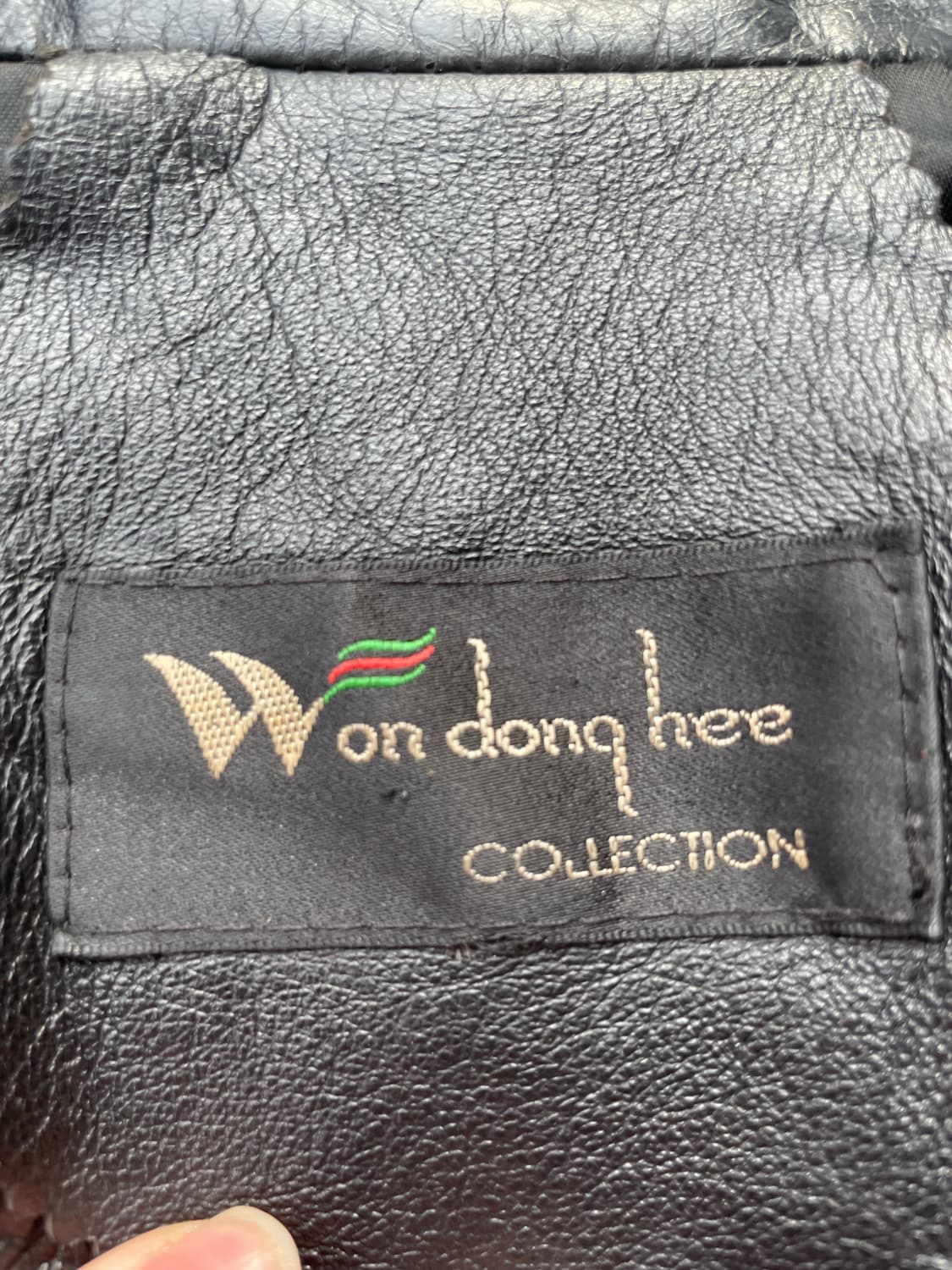 Won Dong Hee 보헤미안 웨스턴 블랙레더 카코트 상품이미지9