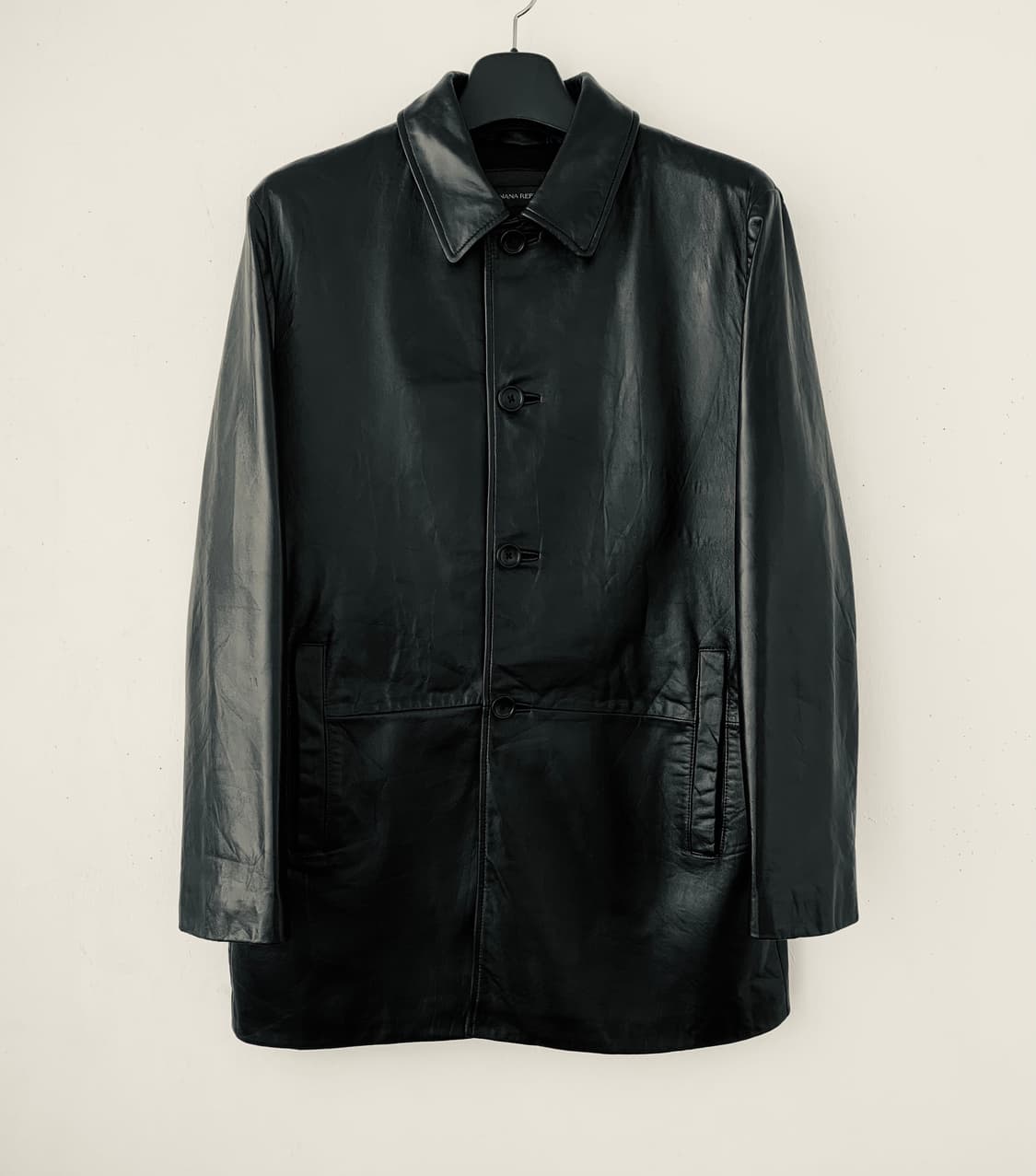 바나나리퍼블릭 램스레더 가죽 카코트 블랙 올드갭 상품이미지1