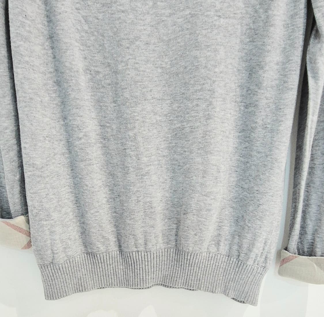 버버리 라운드넥 체크 커프 니트 사이즈1 상품이미지7