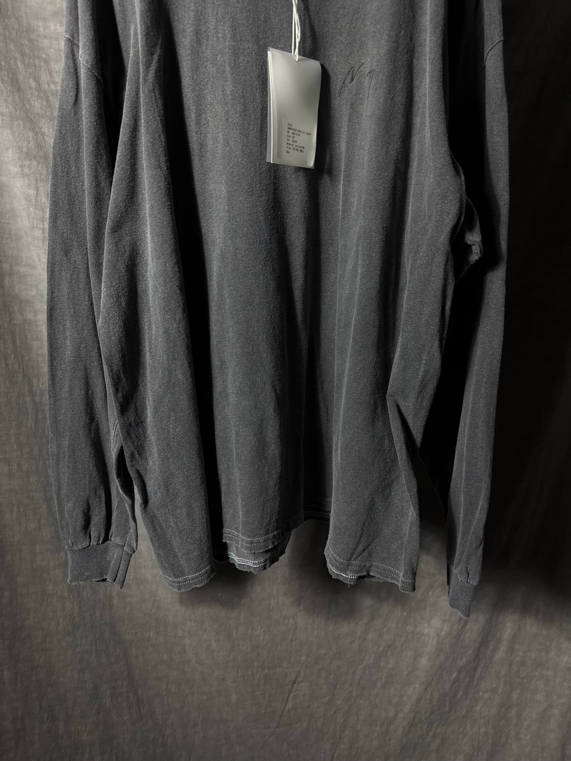 Ancellm 25ss Embroidery Dyed Long Sleeve 상품이미지4
