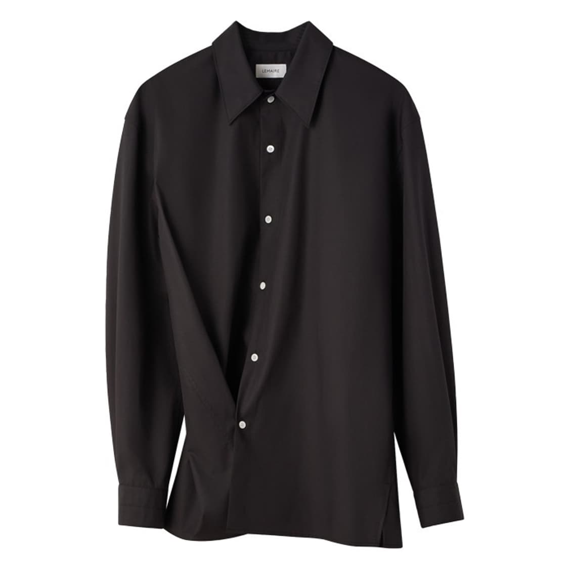 르메르 23ss 트위스트 셔츠 블랙 48 상품이미지2