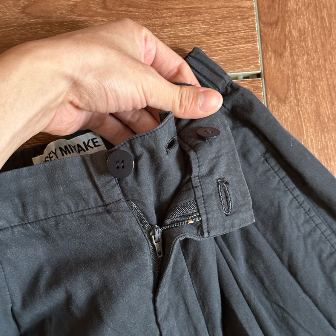 Issey miyake twopleats wide cotton pants 상품이미지6