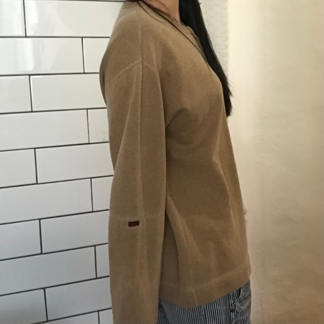 빈티지 헨리넥 코튼 스웨트셔츠 상품이미지5