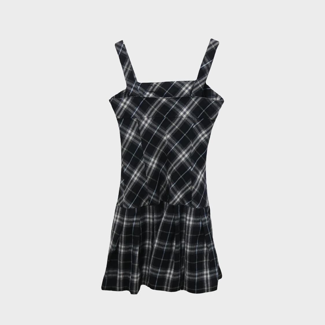 버버리 블루라벨 체크 울 혼방 원피스 60130 상품이미지2