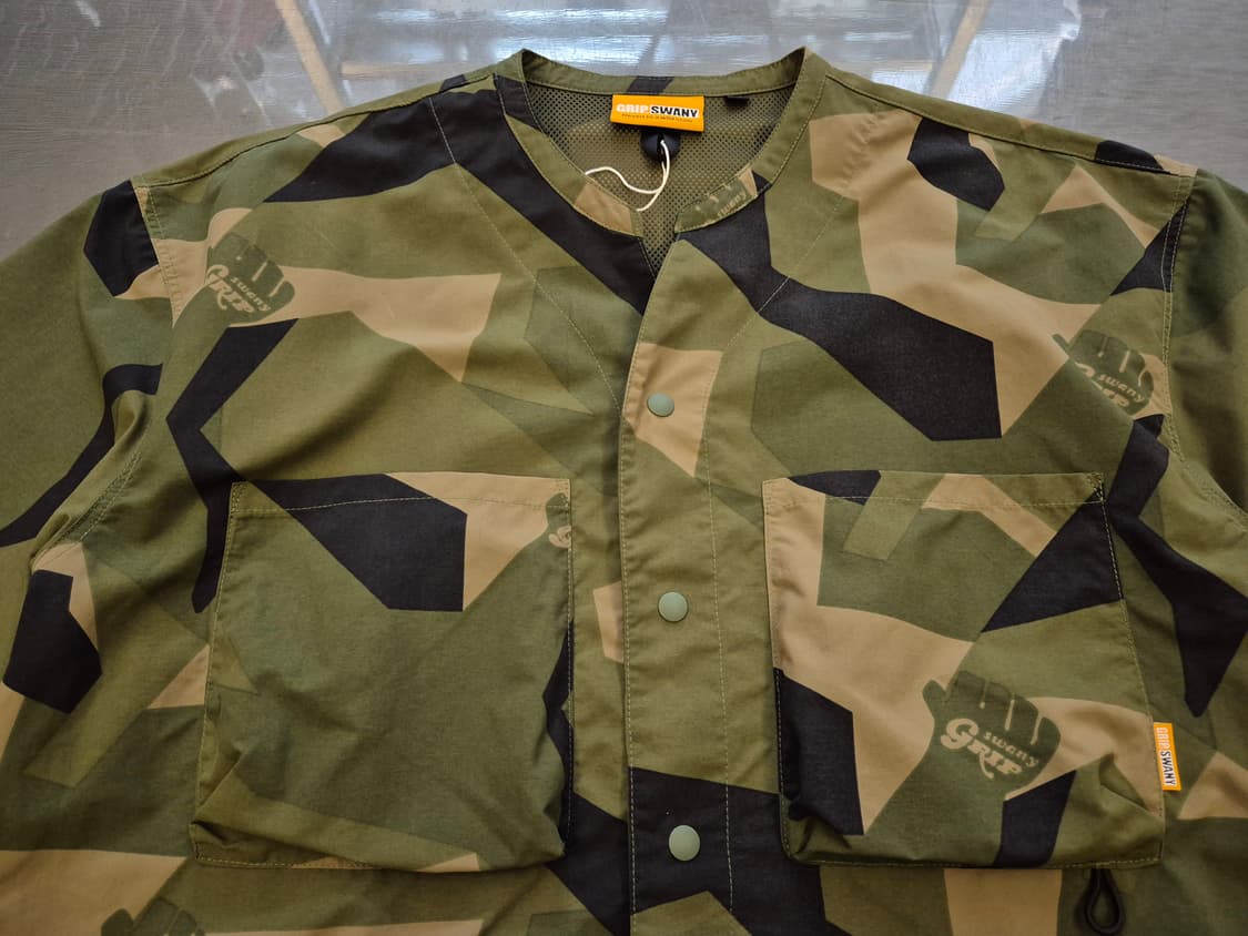 그립스와니 카모 나일론 베이스볼 셔츠 상품이미지3