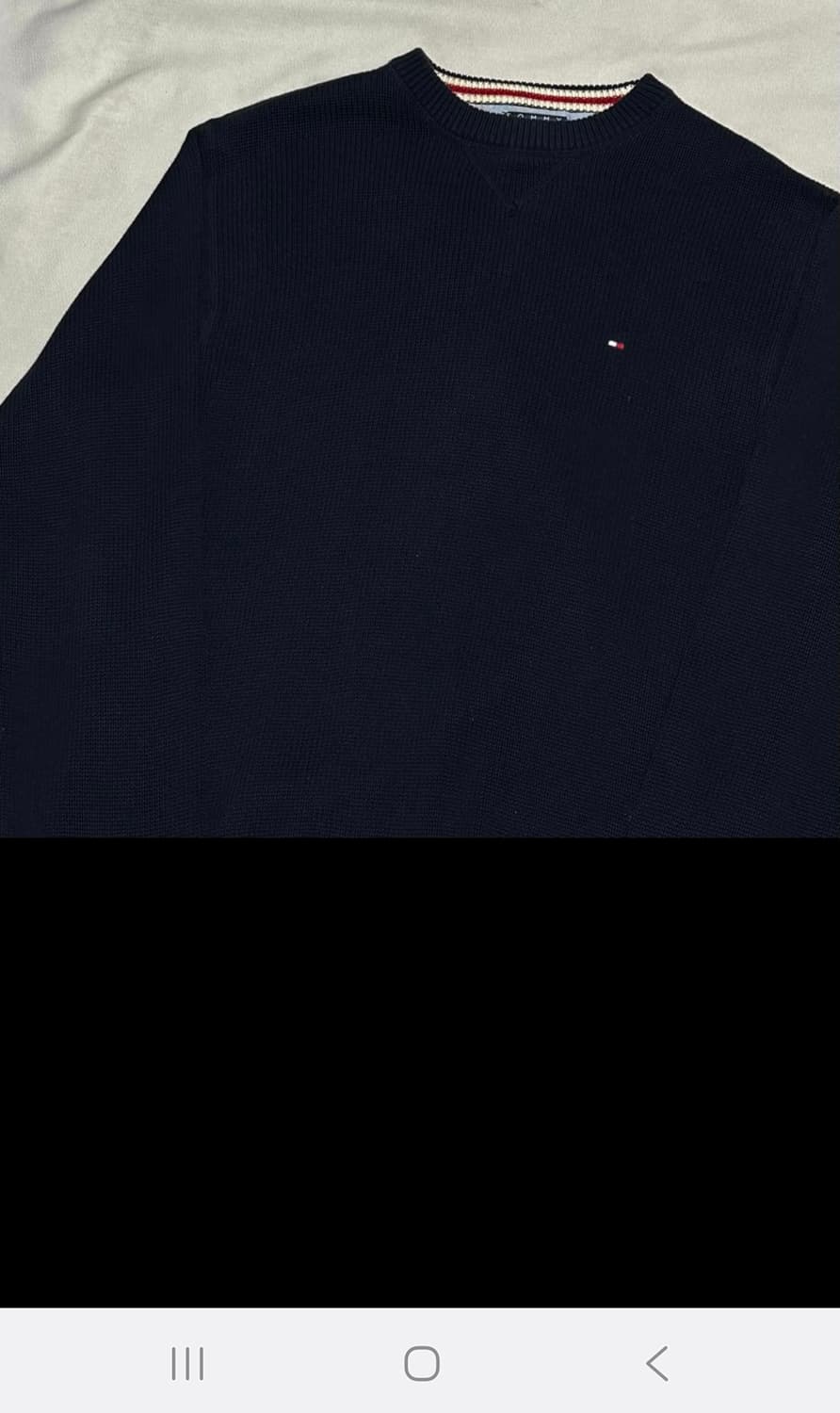M 타미힐피거 네이비 라운드 니트 상품이미지2