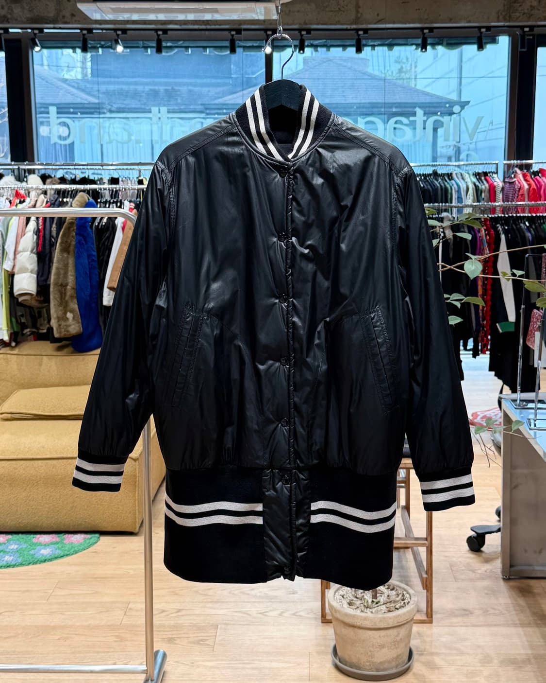 mm6 블랙 리버시블 봄버 자켓  상품이미지1