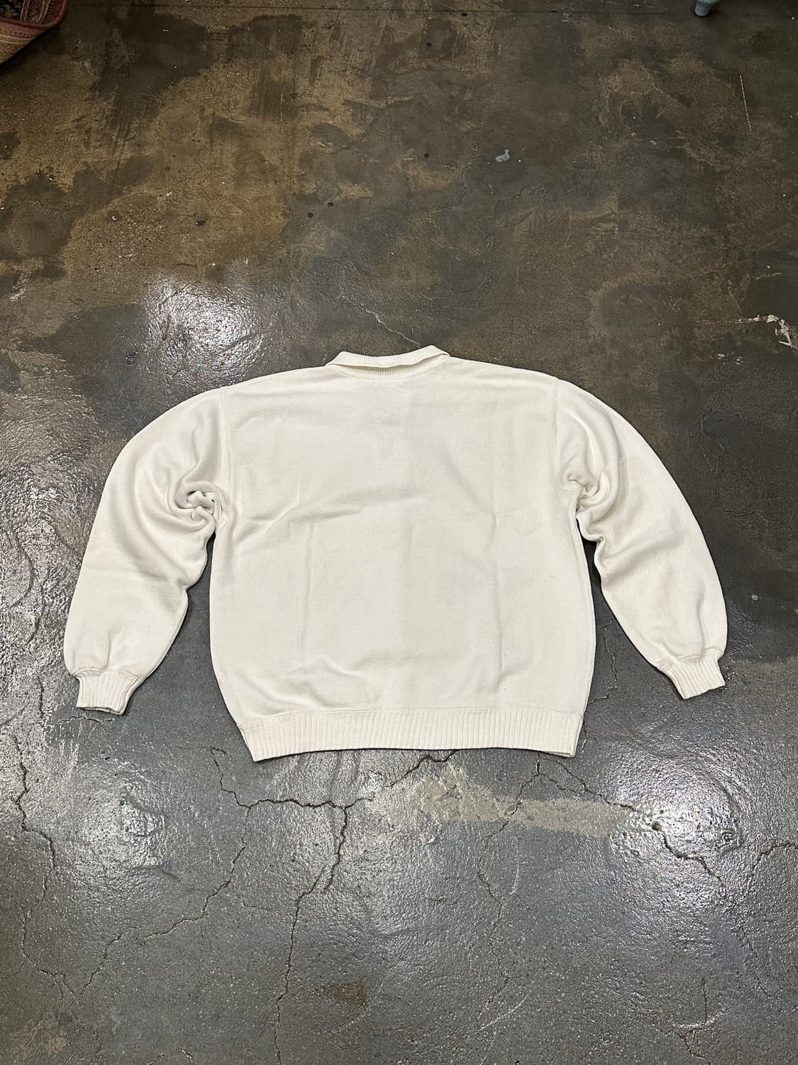 90s LL Bean  엘엘빈 USA 버튼 니트 헨리넥 L 상품이미지2