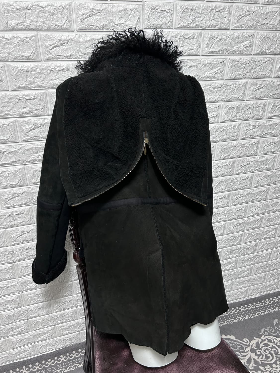 VanessaBruno N2B 후디드 시어링 자켓 상품이미지6