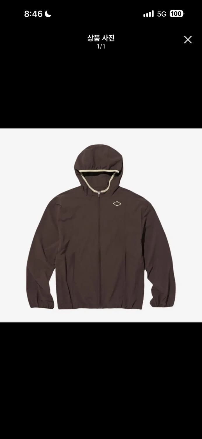 미스치프 롬버스 라이트웨이트 트랙자켓 브라운 상품이미지1