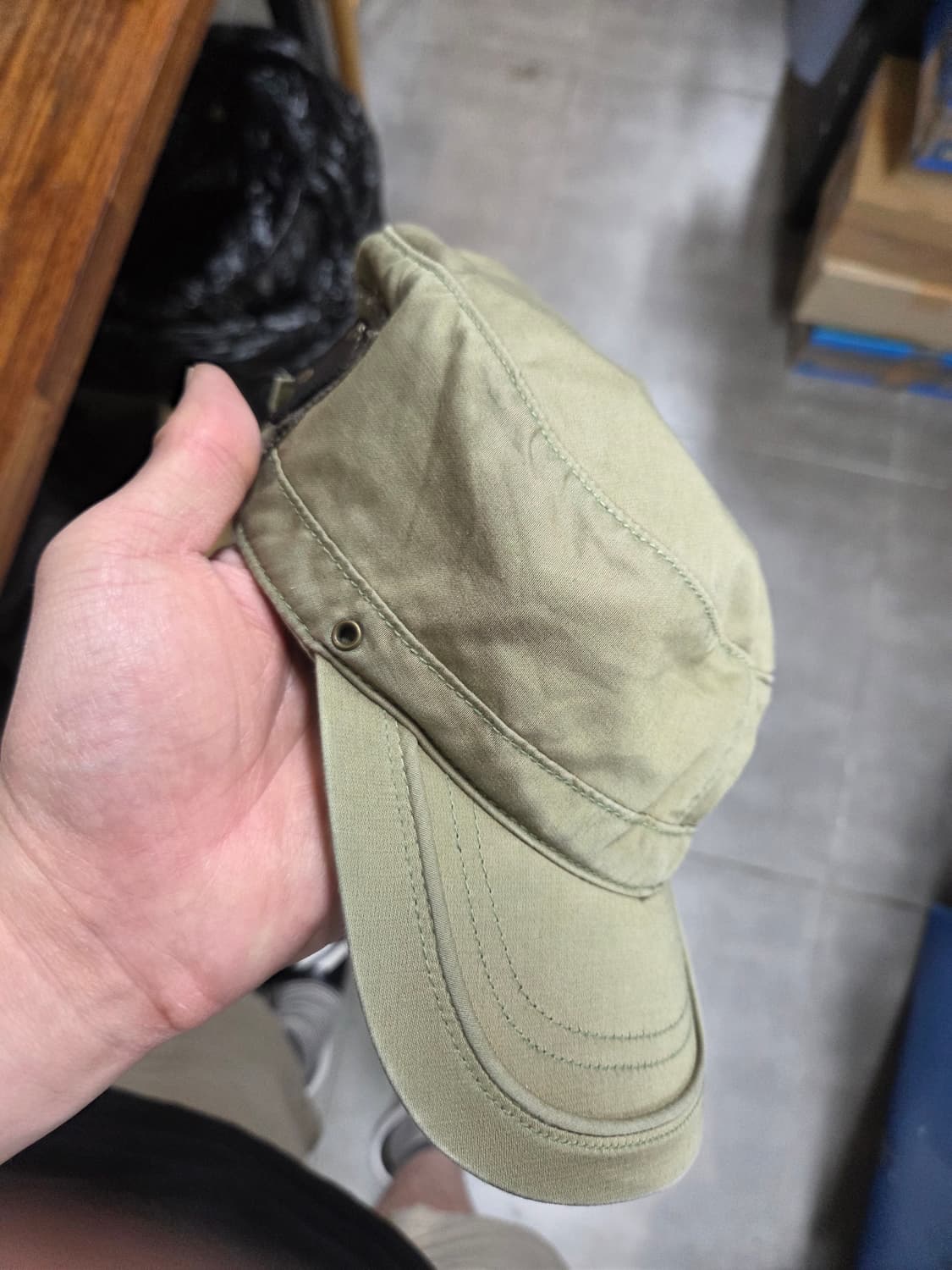 닉스 올드스쿨 빈티지 가죽패치 군모 모자 프리  상품이미지8