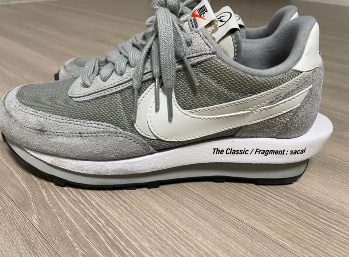 나이키 사카이 프라그먼트 LD와플 라이트 스모크 그레이 사이즈 2 상품이미지3