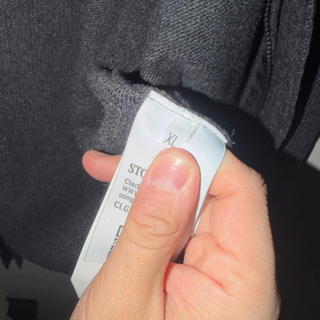 스톤아일랜드 두툼 울니트 집업 다크그레이 XL (남성 100정도) 상품이미지9