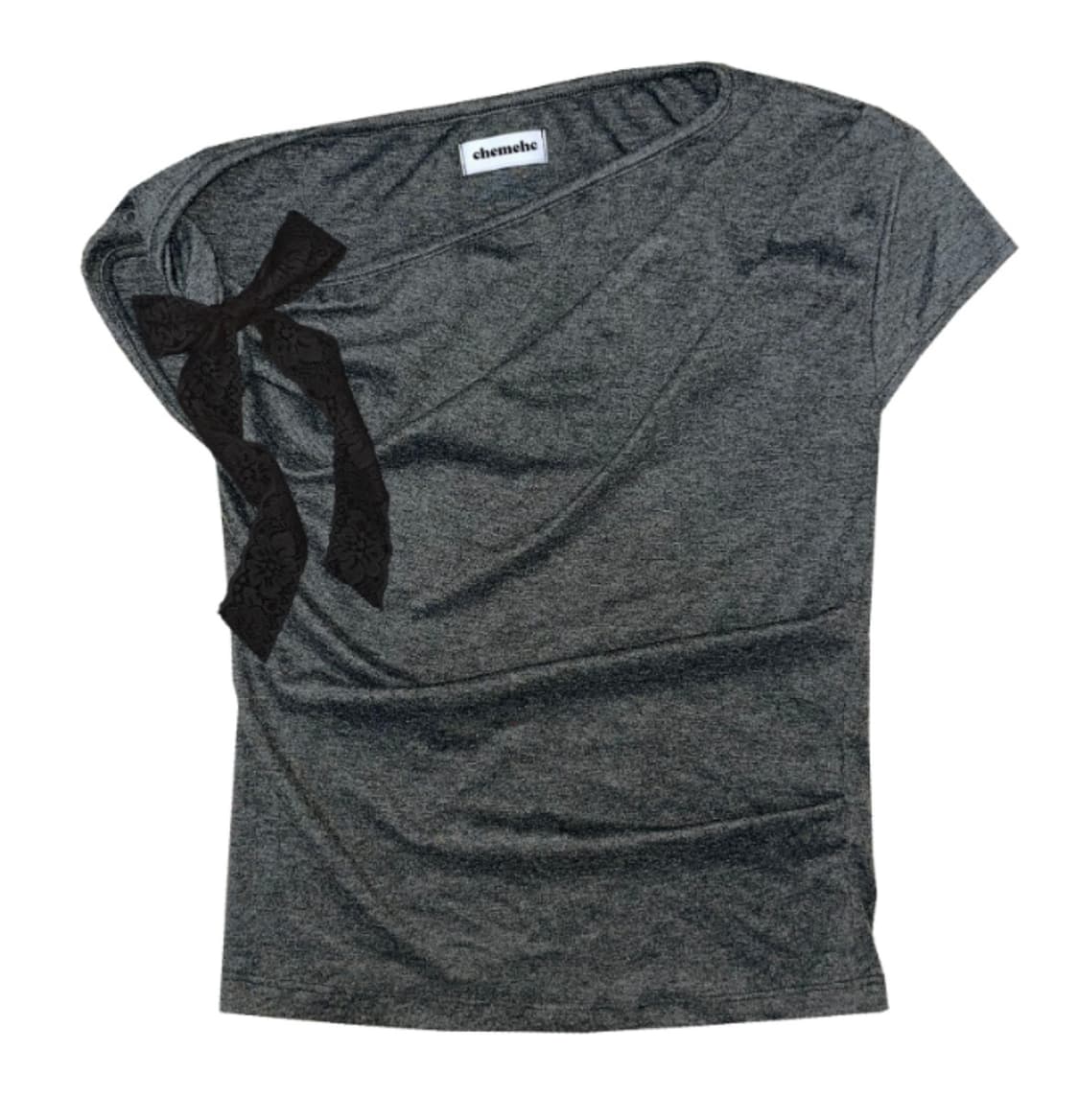 체메씨 Drape twist ribbon t-shirt 상품이미지1