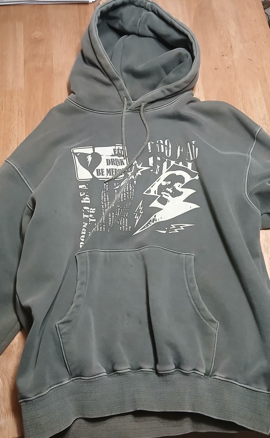 크러쉬드 펑크 피그먼트 후디 상품이미지1