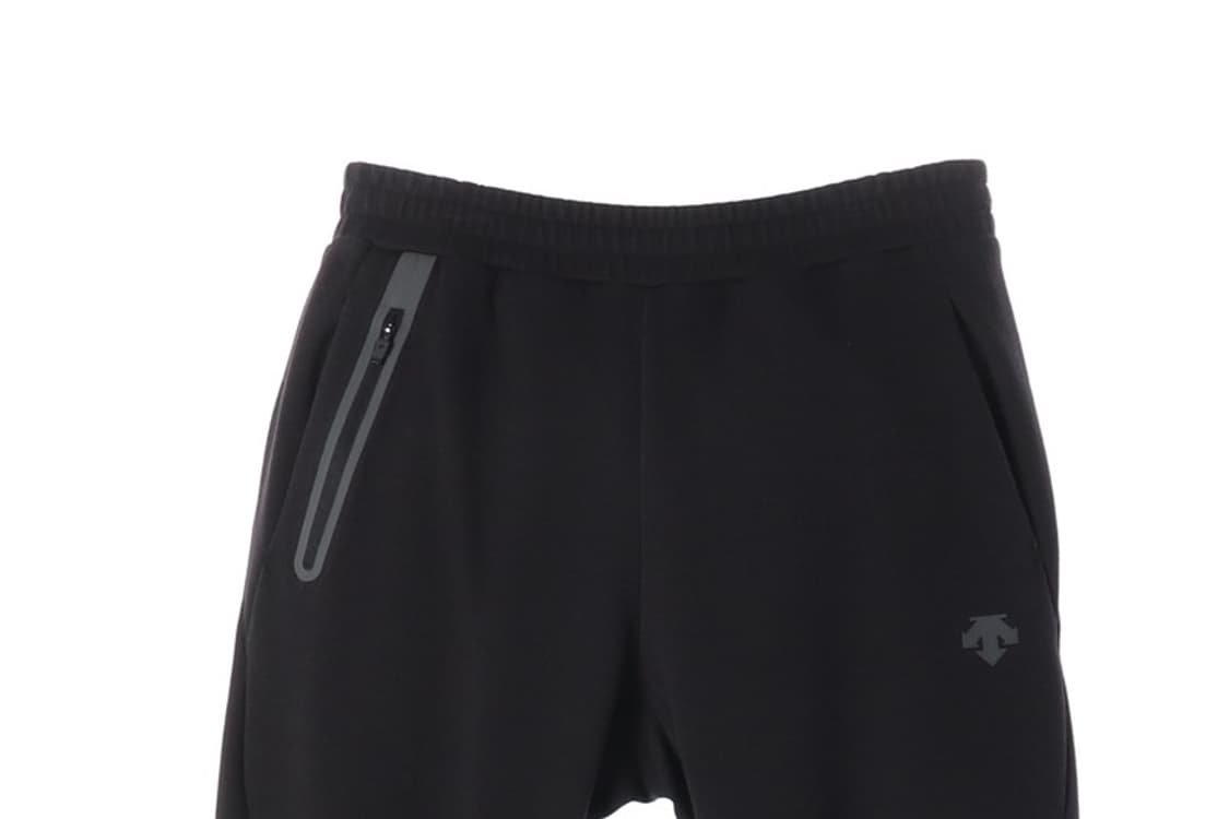 데상트 로고 포인트 블랙 조거 트레이닝 팬츠 S 상품이미지3