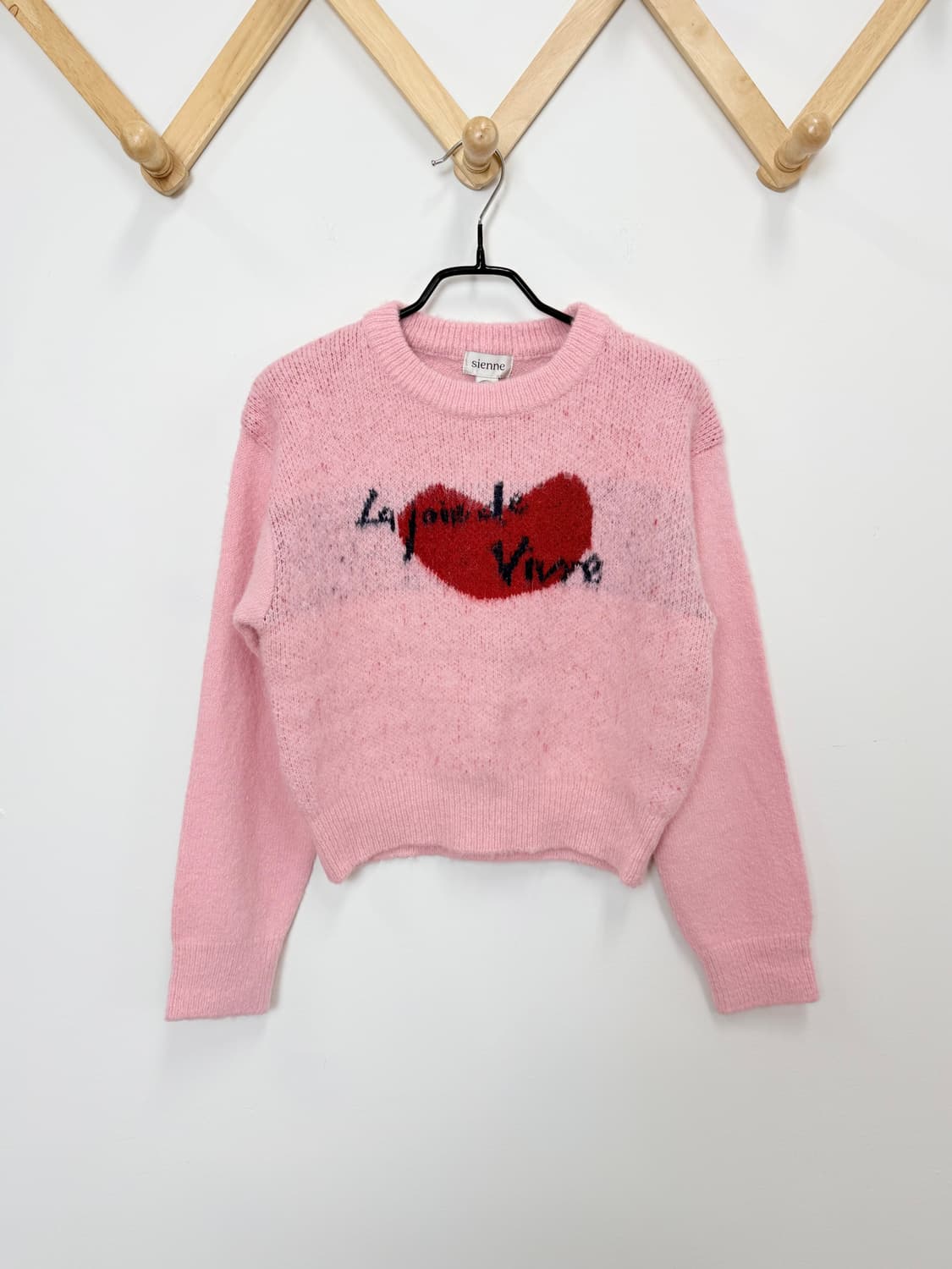 새상품 시엔느 소피 하트 니트 23년 상품이미지3