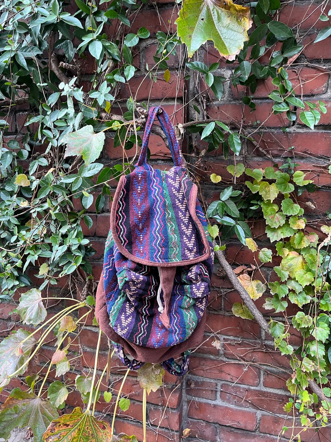 히피 자수 포인트 백팩 상품이미지1