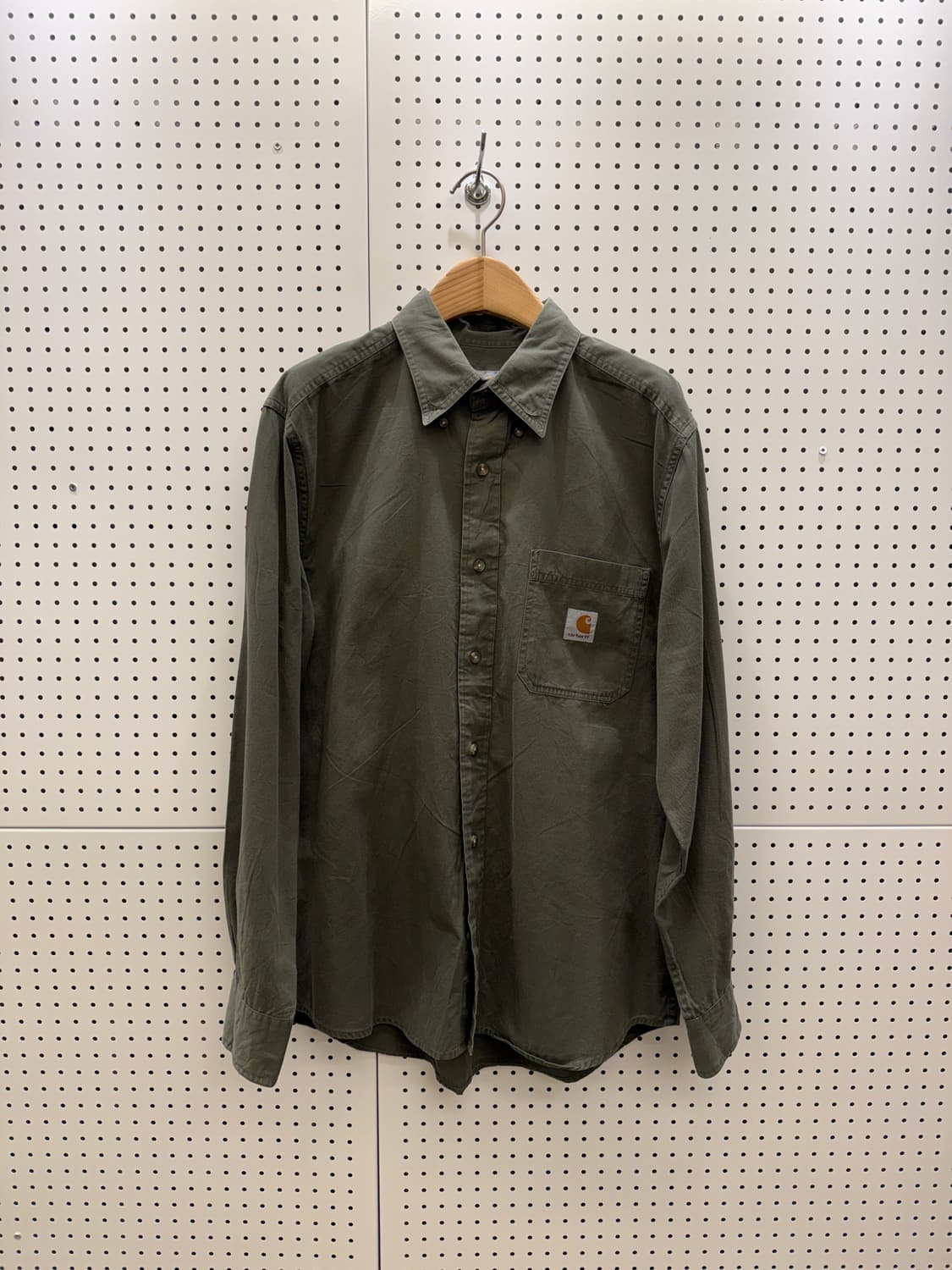 칼하트 카키 원포켓 워크 셔츠 U263 상품이미지2
