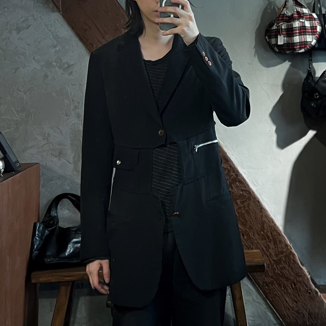 20ss 꼼데가르송 옴므 플러스 컷아웃 자켓 상품이미지4