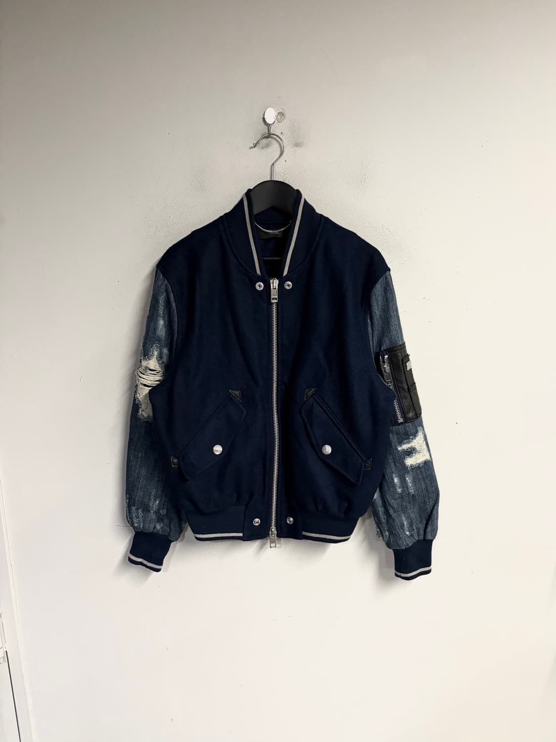 DIESEL wool denim varsity jacket  상품이미지1