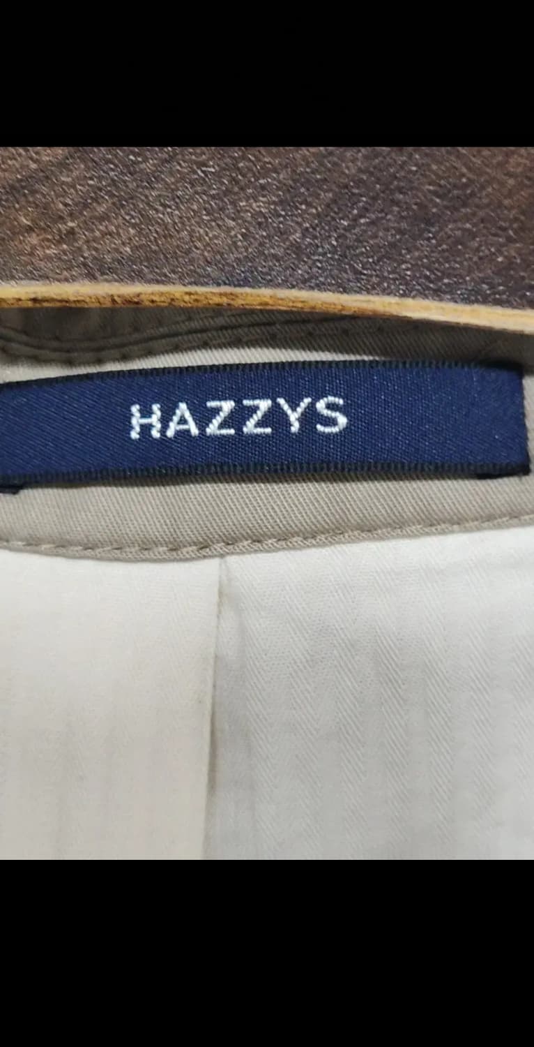 (100) 헤지스 면자켓 베이지 싱글 마이 블레이져 봄자켓 상품이미지3