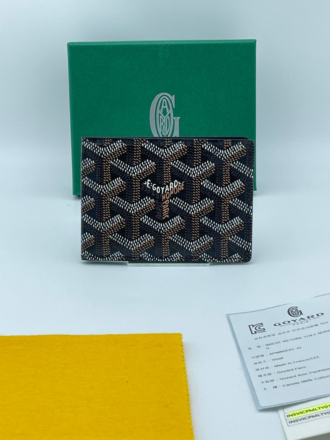 [ 풀구성 / 새상품급 ] 고야드 인서트 카드지갑 블랙 상품이미지3