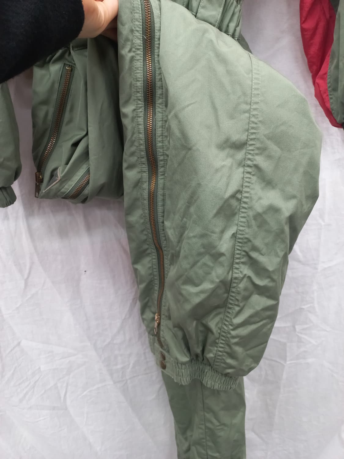 라포네 스키 점프수트 L (100) 올리브/레드 상품이미지3