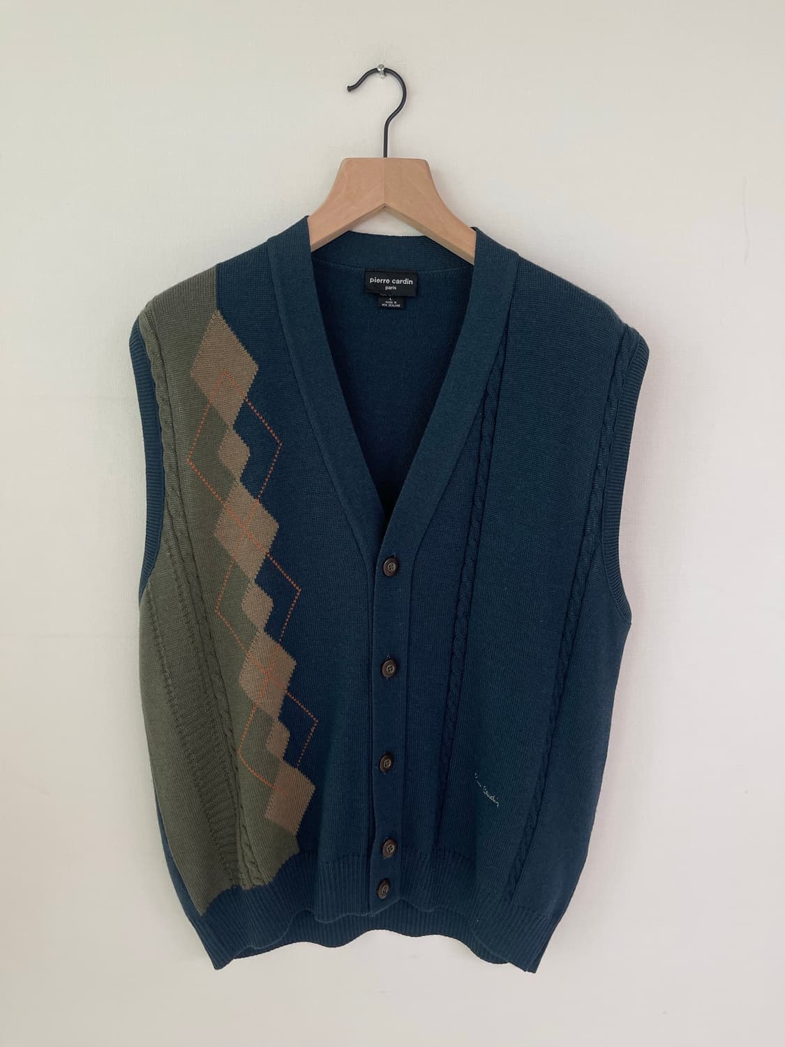 피에르가르댕 퓨어울 골프 니트 조끼 110 (Made in NewZeal 상품이미지10