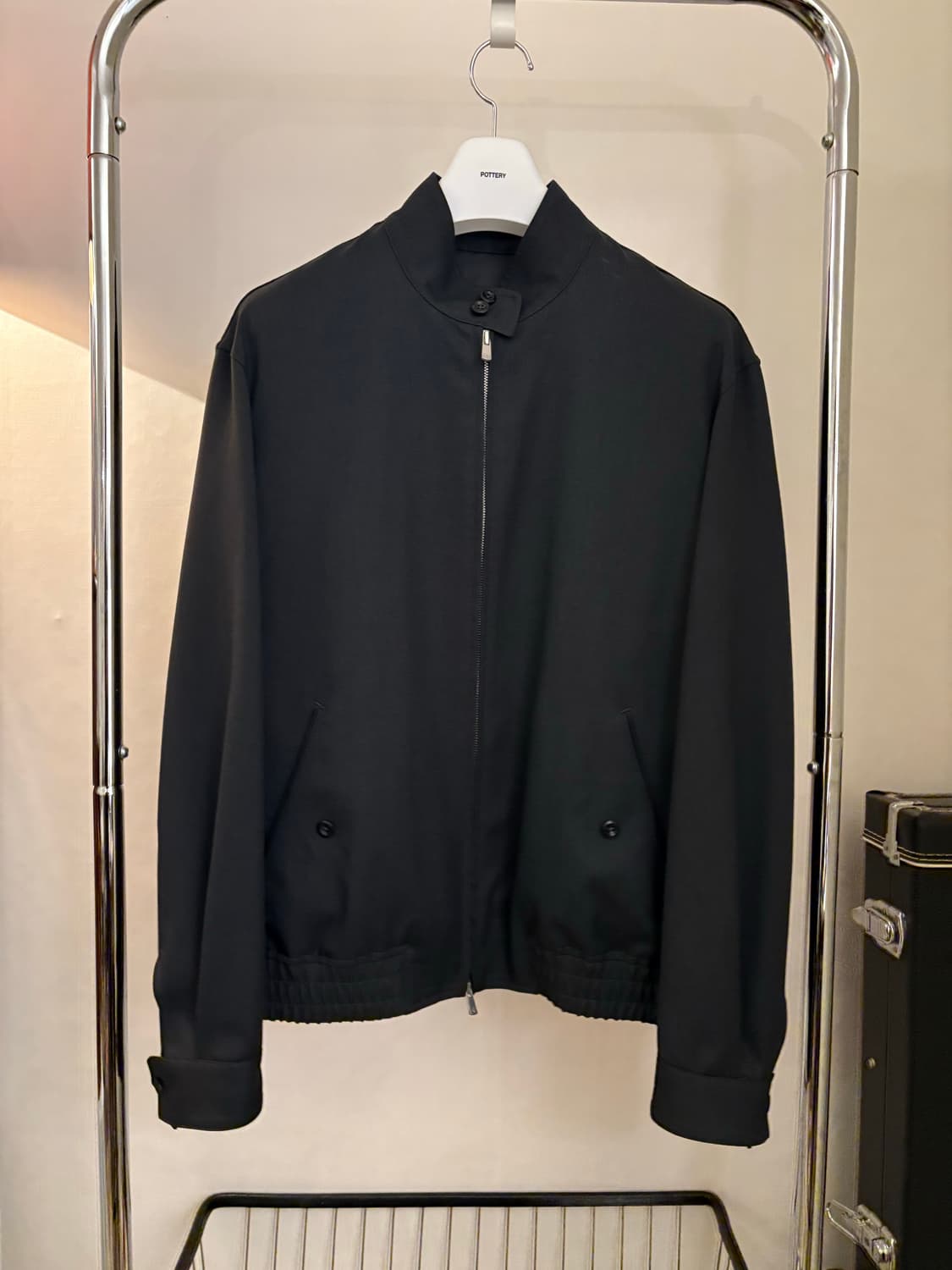 포터리 개버딘 울 해링턴 자켓 상품이미지5