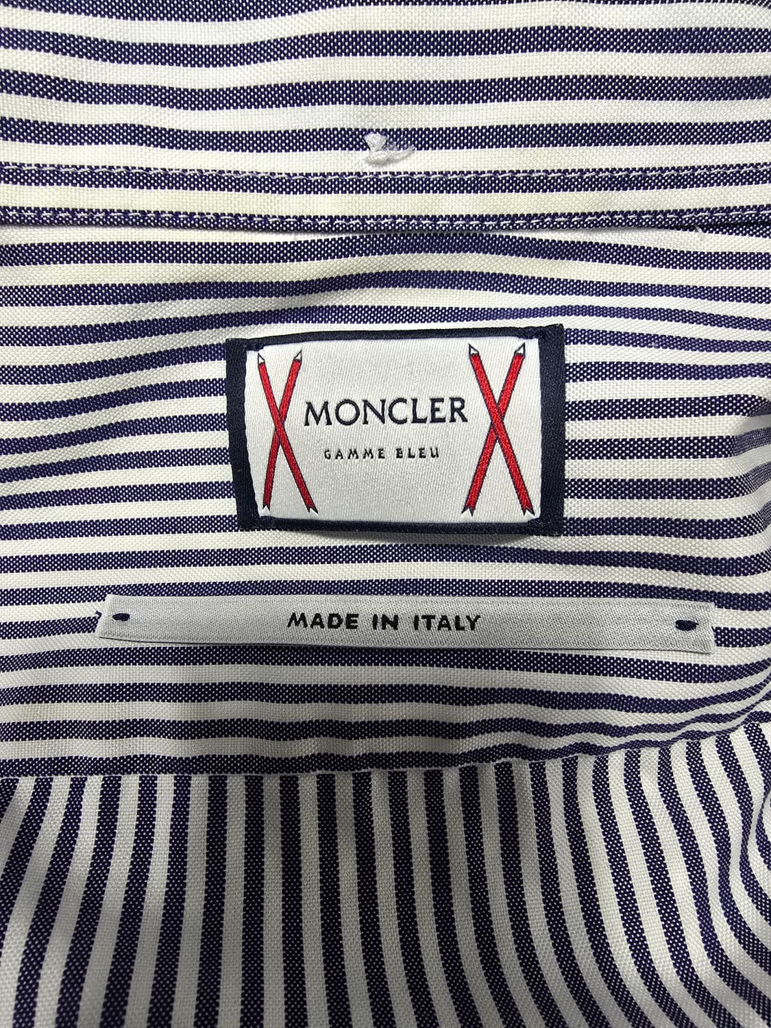 몽클레어 감마 블루 체크 스트라이프 셔츠 1 상품이미지10