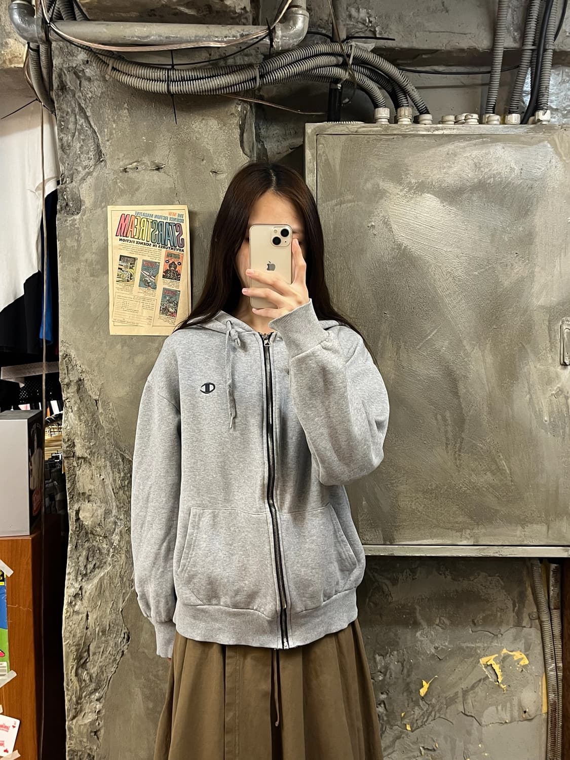 챔피온 후드집업 그레이 #csz938 상품이미지2