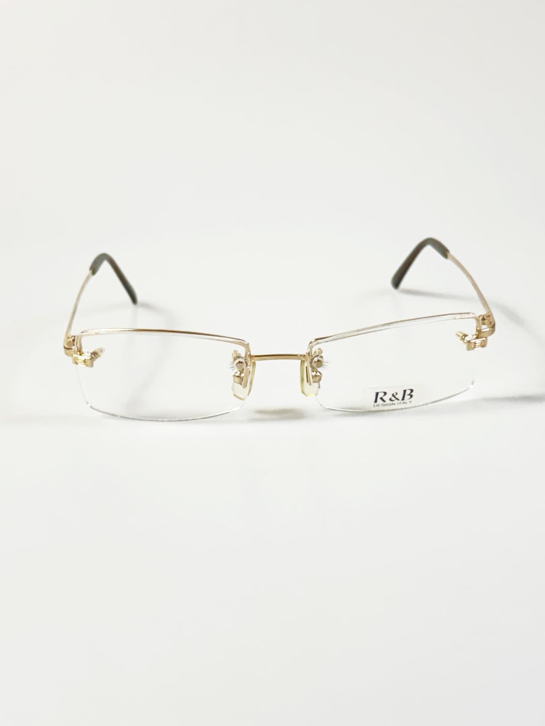 R&B EYEWEAR 골드 무테 스퀘어 메탈 빈티지 안경 상품이미지1