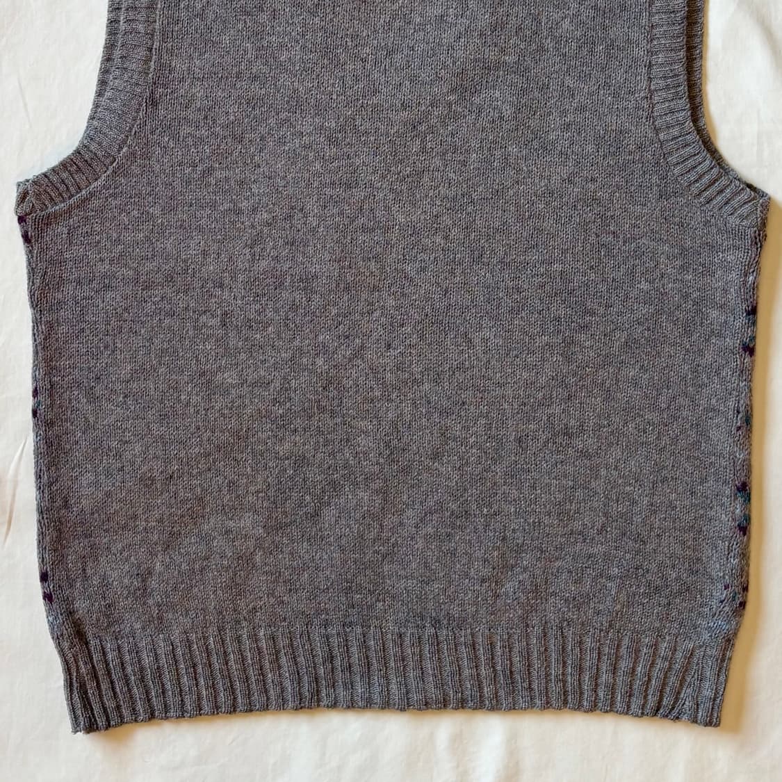 [107-110] 80s USA 페어아일 셰틀랜드 울 니트 베스트 상품이미지9