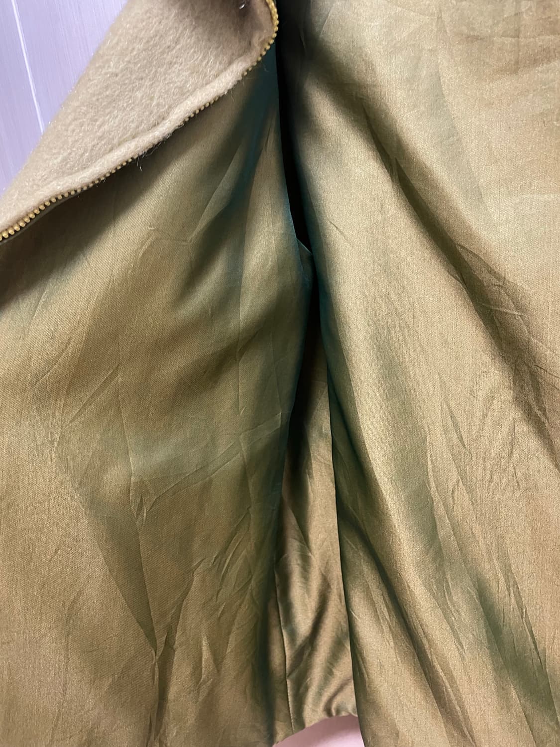 울 블렌드 하프 집업 자켓 올리브 (Made in Italy) 상품이미지8